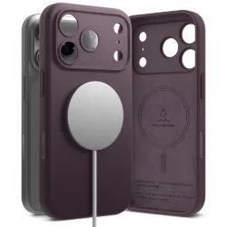 Ringke รุ่น Silicone (MagSafe) - เคส iPhone 18 Pro - สี Dark Cherry