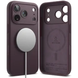 Ringke รุ่น Silicone (MagSafe) - เคส iPhone 18 Pro - สี Dark Cherry
