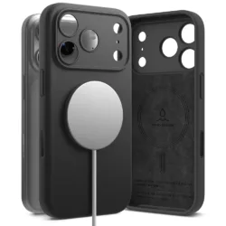 Ringke รุ่น Silicone (MagSafe) - เคส iPhone 18 Pro - สี Black
