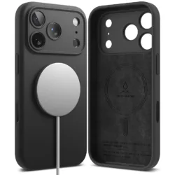 Ringke รุ่น Silicone (MagSafe) - เคส iPhone 18 Pro - สี Black