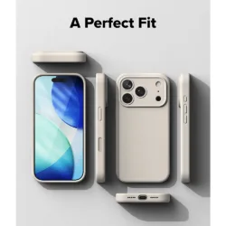 Ringke รุ่น Silicone (MagSafe) - เคส iPhone 18 Pro - สี Stone