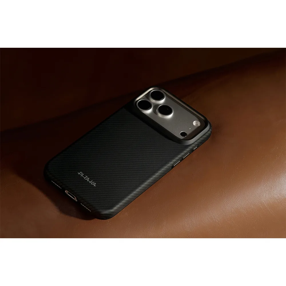 Pitaka รุ่น Summa Case - เคส iPhone 18 Pro / 17 Pro - สี Black/Grey(Twill) 8 Pitaka รุ่น Summa Case - เคส iPhone 18 Pro / 17 Pro - สี Black/Grey(Twill) - Image 8