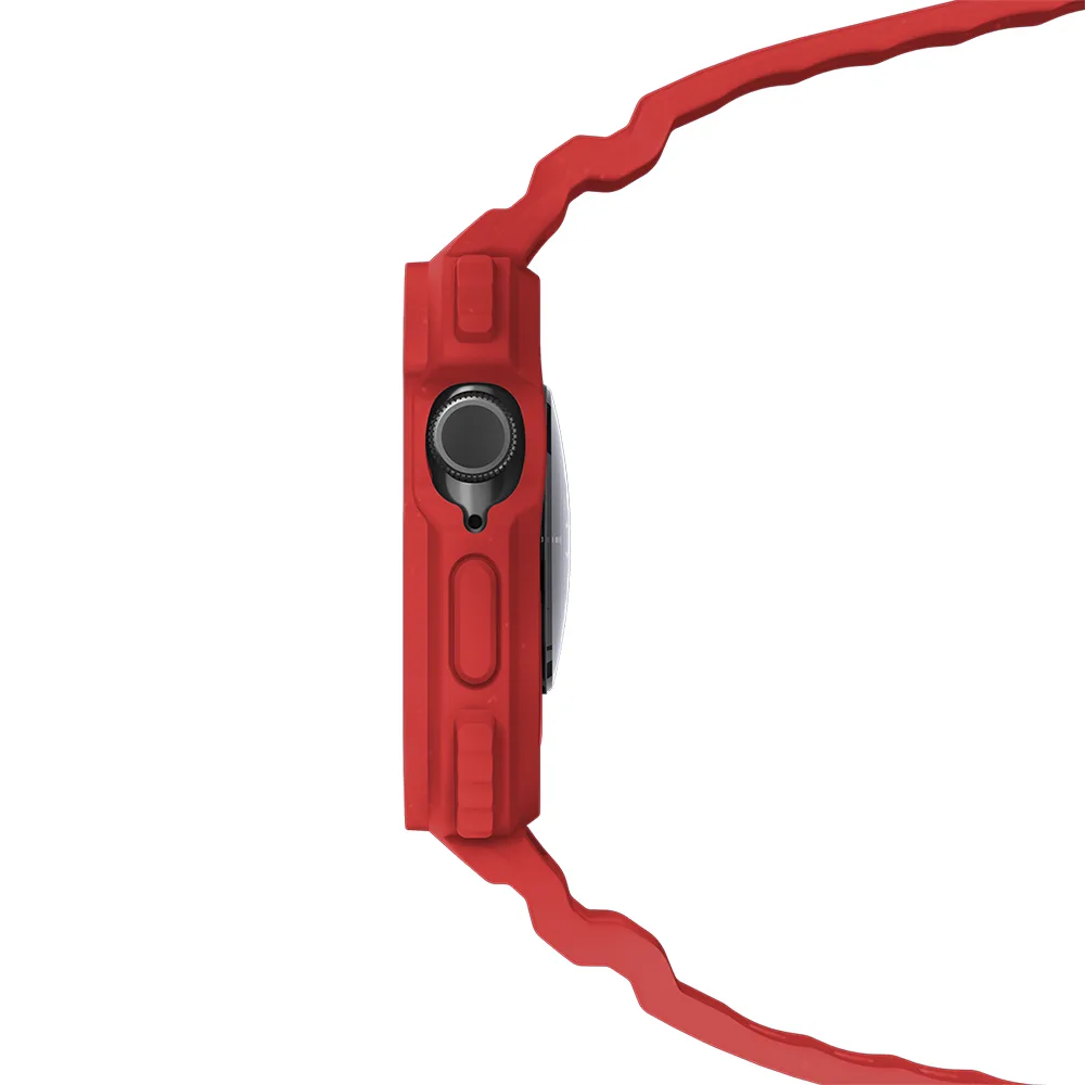 Casetify รุ่น The Bounce Odyssey Band - เคสและสายนาฬิกา Apple Watch 46mm - สี Cherry Red - Image 3