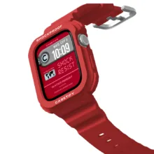 Casetify รุ่น The Bounce Odyssey Band - เคสและสายนาฬิกา Apple Watch 46mm - สี Cherry Red