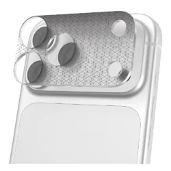UAG รุ่น Camera Shield - กระจกเลนส์กล้อง iPhone 17 Pro Max / 18 Pro Max - สี Clear/Silver Hex