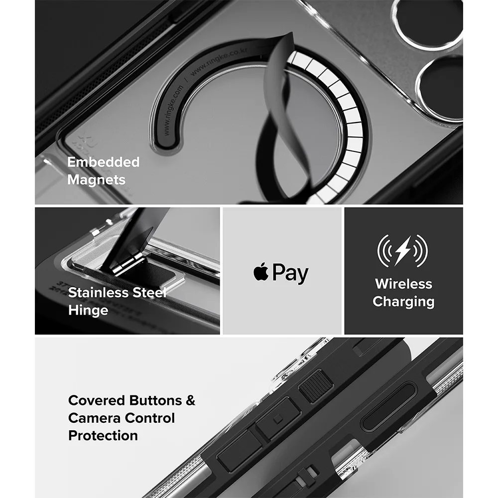 Ringke รุ่น UX (MagSafe) - เคส iPhone 18 Pro / 17 Pro - สี Clear 15 Ringke รุ่น UX (MagSafe) - เคส iPhone 18 Pro / 17 Pro - สี Clear - Image 15