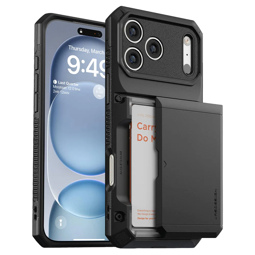 VRS รุ่น Damda Glide Pro - เคส iPhone 18 Pro /17 Pro - สี Black 1 VRS รุ่น Damda Glide Pro - เคส iPhone 18 Pro /17 Pro - สี Black