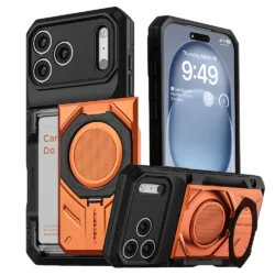 VRS รุ่น Damda Glide Hybrid - เคส iPhone 18 Pro Max /17 Pro Max - สี Fiesta Orange