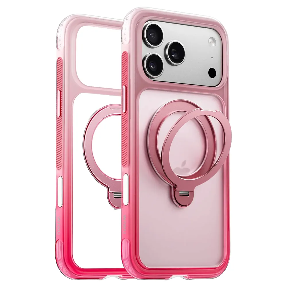 WiWU รุ่น AeroShield Ultra Airbag Anti-Proof - เคส iPhone 18 Pro / 17 Pro - สี Gradient Pink