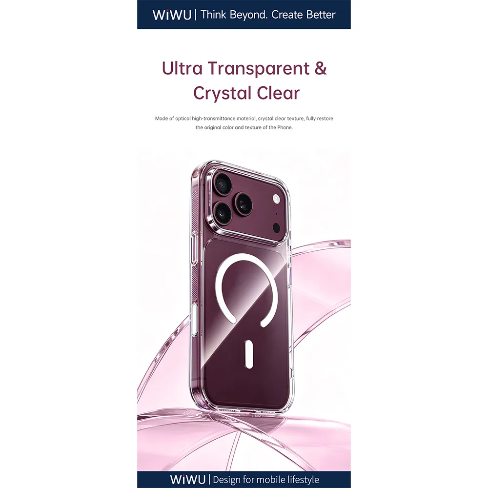 WiWU รุ่น CrystalShield Pro CrystalEver - เคส iPhone 18 Pro / 17 Pro - สี Clear 5 WiWU รุ่น CrystalShield Pro CrystalEver - เคส iPhone 18 Pro / 17 Pro - สี Clear - Image 5