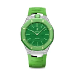 Golden Concept รุ่น Royal Sport Edition - สายนาฬิกาเซ็ตคู่ 2 เส้น - สี GREEN EIGHT (ใช้คู่กับ Royal Pop Swatch x AP) 4 Golden Concept รุ่น Royal Sport Edition - สายนาฬิกาเซ็ตคู่ 2 เส้น - สี GREEN EIGHT (ใช้คู่กับ Royal Pop Swatch x AP)