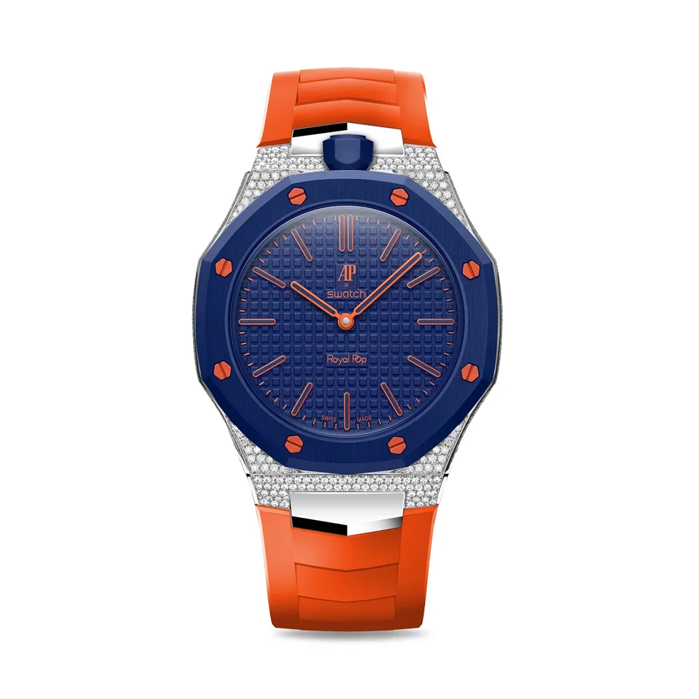 Golden Concept รุ่น Royal Sport Edition - สายนาฬิกาเซ็ตคู่ 2 เส้น - สี ORENJI HACHI (ใช้คู่กับ Royal Pop Swatch x AP) 3 Golden Concept รุ่น Royal Sport Edition - สายนาฬิกาเซ็ตคู่ 2 เส้น - สี ORENJI HACHI (ใช้คู่กับ Royal Pop Swatch x AP) - Image 3