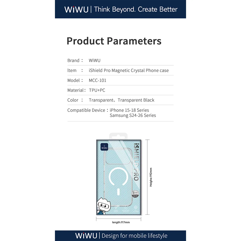 WiWU รุ่น iShield Pro - เคส iPhone 18 Pro / 17 Pro - สี Clear 5 WiWU รุ่น iShield Pro - เคส iPhone 18 Pro / 17 Pro - สี Clear - Image 5