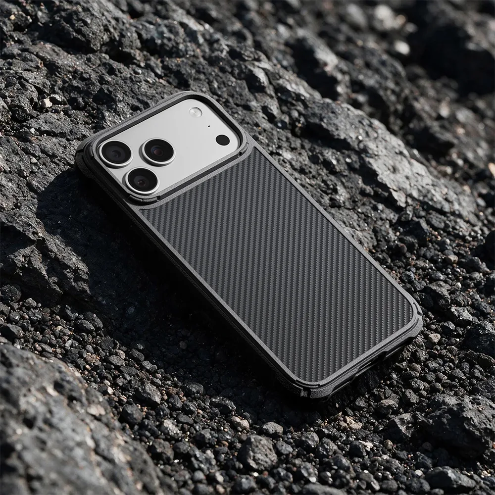 Pitaka รุ่น Cairn Case - เคส iPhone 18 Pro / 17 Pro - สี Black/Grey(Twill) - Image 11