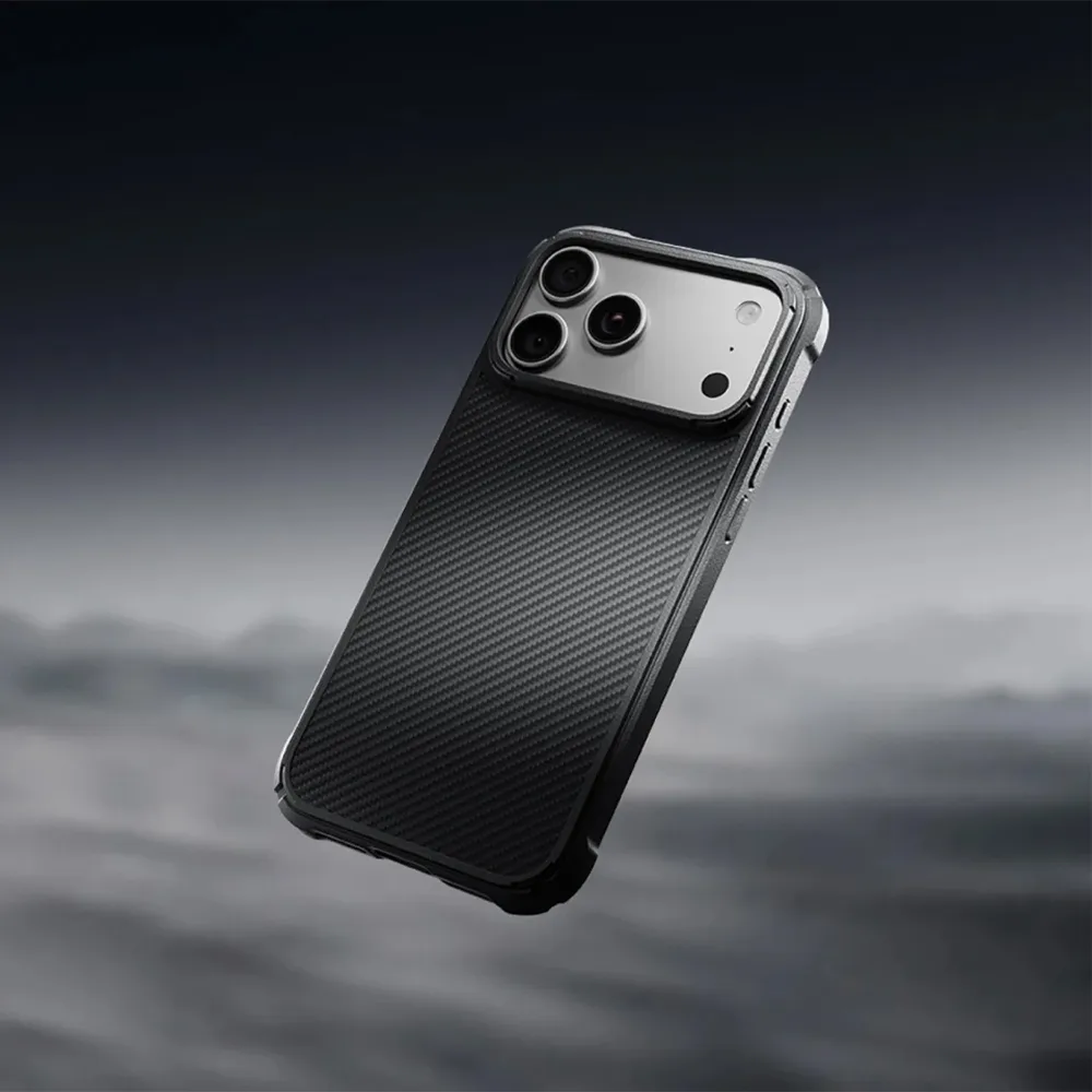 Pitaka รุ่น Cairn Case - เคส iPhone 18 Pro / 17 Pro - สี Black/Grey(Twill) - Image 10
