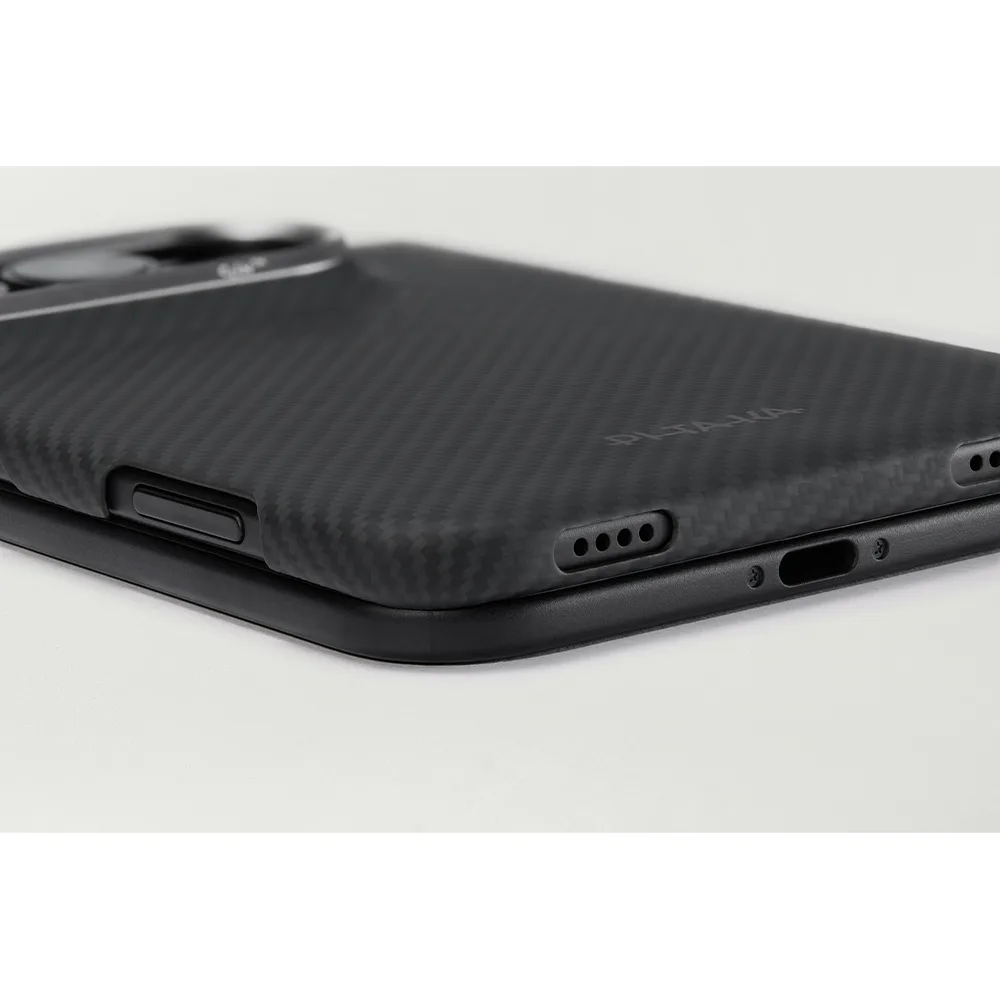 Pitaka รุ่น Edge Case - เคสฝาหลัง iPhone Duo - สี Black/Grey(Twill) - Image 9