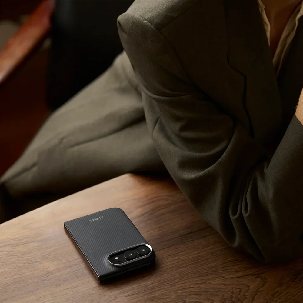 Pitaka รุ่น Edge Case - เคสฝาหลัง iPhone Duo - สี Black/Grey(Twill) - Image 10