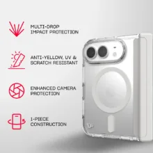 Tech21 รุ่น EvoClear (MagSafe) - เคส iPhone 18 Duo - สี Clear - Image 8