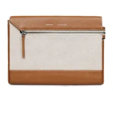 GRAMS(28) รุ่น 127 Folio Clutch Canvas (La Siesta Collection) - กระเป๋าคลัทช์ - สี Lion