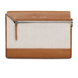GRAMS(28) รุ่น 127 Folio Clutch Canvas (La Siesta Collection) - กระเป๋าคลัทช์ - สี Lion