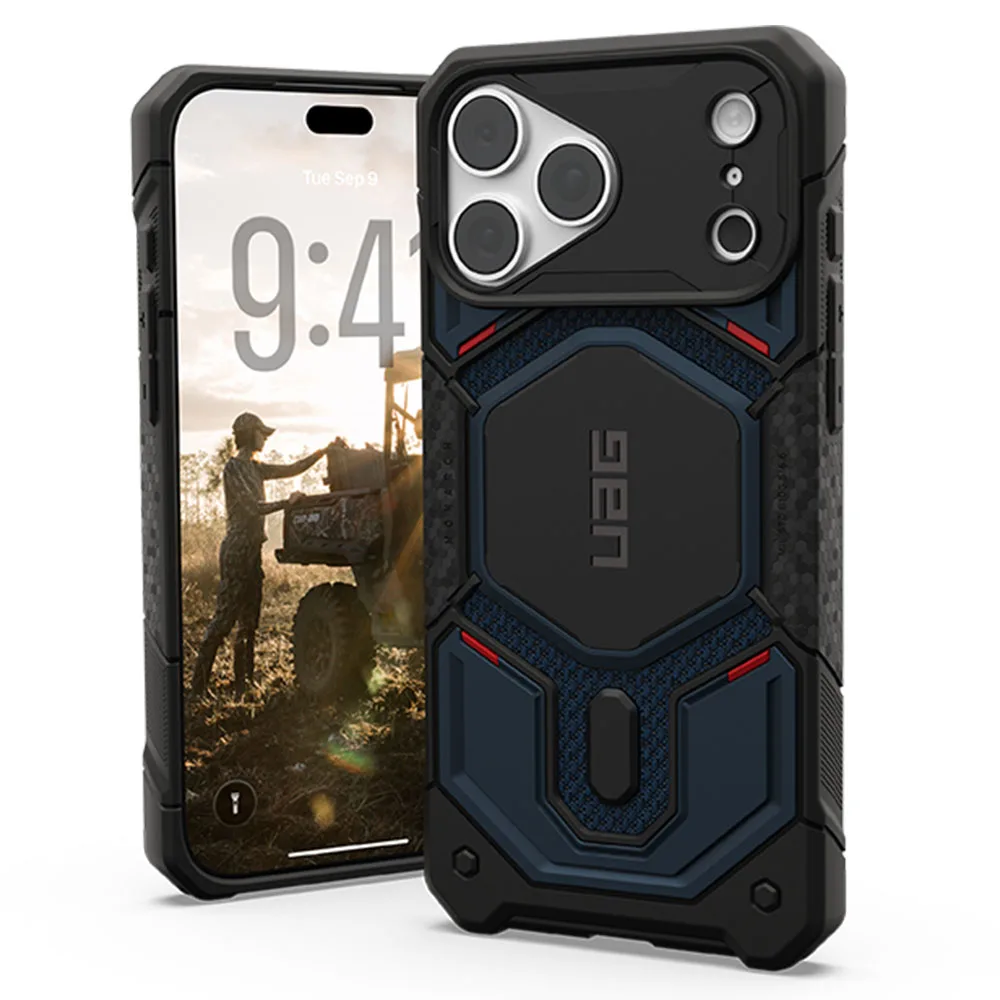 UAG รุ่น Monarch Pro (Cap) - เคส iPhone 17 Pro Max / 18 Pro Max - สี Kevlar Mallard - Image 7