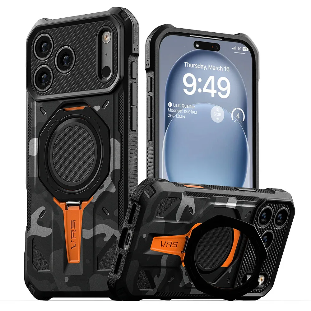 VRS รุ่น Active (MagSafe) - เคส iPhone 18 Pro /17 Pro - สี Guardian Black 1 VRS รุ่น Active (MagSafe) - เคส iPhone 18 Pro /17 Pro - สี Guardian Black
