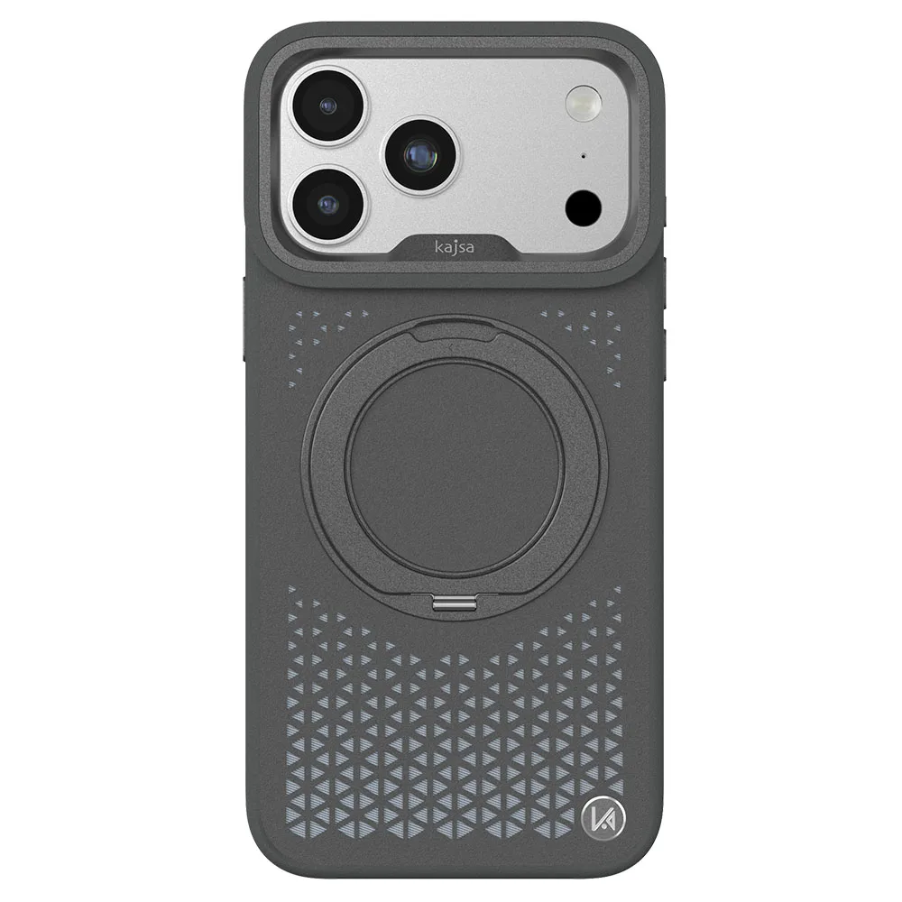 kajsa รุ่น GeoRing Collection (Mosaic) - เคส iPhone 18 Pro / 17 Pro - สี Charcoal Grey 1 kajsa รุ่น GeoRing Collection (Mosaic) - เคส iPhone 18 Pro / 17 Pro - สี Charcoal Grey