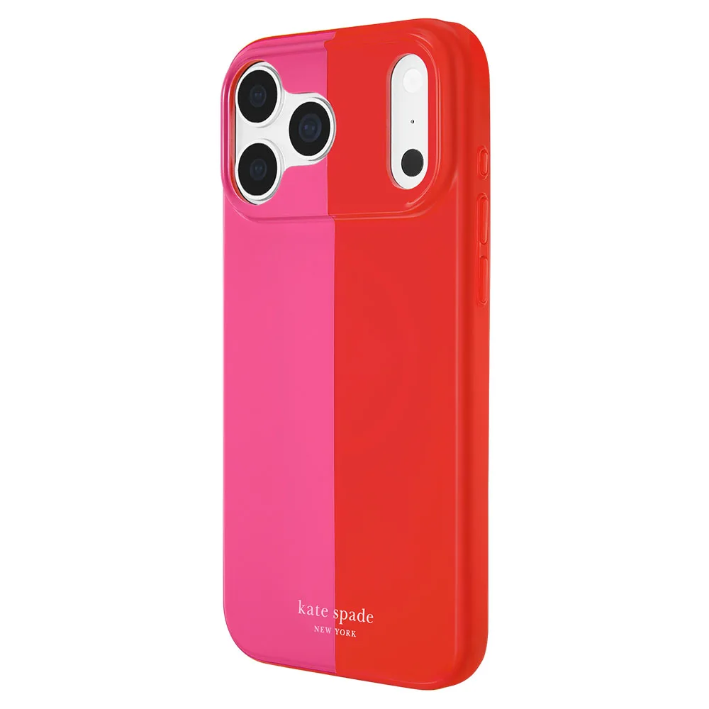 Kate Spade รุ่น Prints (MagSafe) - เคส iPhone 18 Pro / 17 Pro - สี Racing Stripe Pop Pink 3 Kate Spade รุ่น Prints (MagSafe) - เคส iPhone 18 Pro / 17 Pro - สี Racing Stripe Pop Pink - Image 3