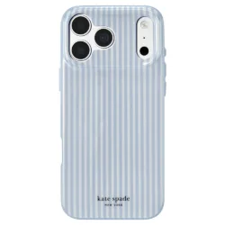 Kate Spade รุ่น Prints (MagSafe) - เคส iPhone 18 Pro / 17 Pro - สี Faux Stripe Diamond Blue