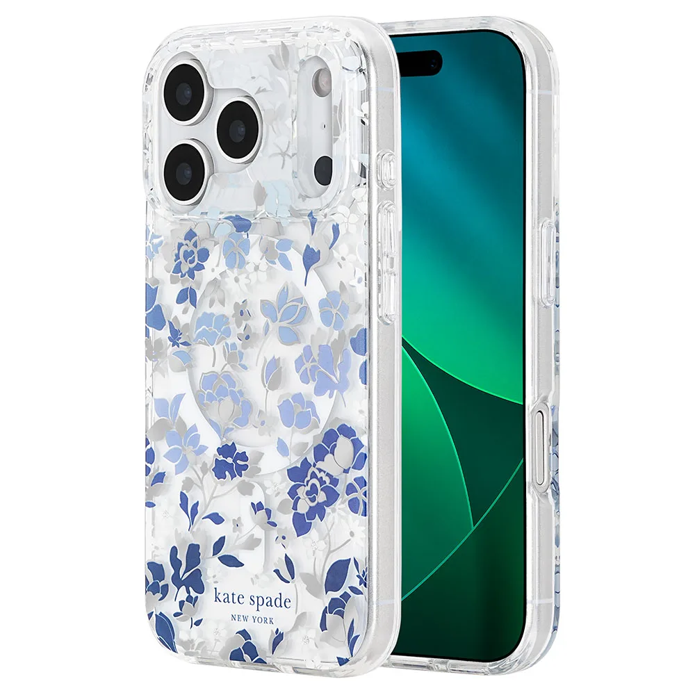 Kate Spade รุ่น Prints (MagSafe) - เคส iPhone 18 Pro / 17 Pro - สี Flowerbed Blue 7 Kate Spade รุ่น Prints (MagSafe) - เคส iPhone 18 Pro / 17 Pro - สี Flowerbed Blue - Image 7