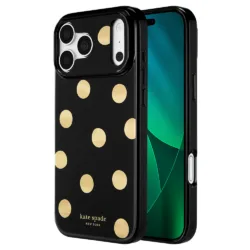 Kate Spade รุ่น Prints (MagSafe) - เคส iPhone 18 Pro / 17 Pro - สี Metallic Classic Dot