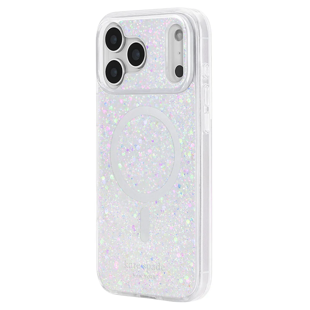 Kate Spade รุ่น Prints (MagSafe) - เคส iPhone 18 Pro - สี Chunky Glitter Iridescent 3 Kate Spade รุ่น Prints (MagSafe) - เคส iPhone 18 Pro - สี Chunky Glitter Iridescent - Image 3