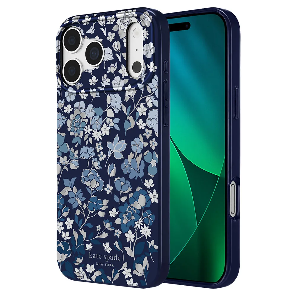 Kate Spade รุ่น Prints (MagSafe) - เคส iPhone 18 Pro / 17 Pro - สี Flowerbed Navy 7 Kate Spade รุ่น Prints (MagSafe) - เคส iPhone 18 Pro / 17 Pro - สี Flowerbed Navy - Image 7