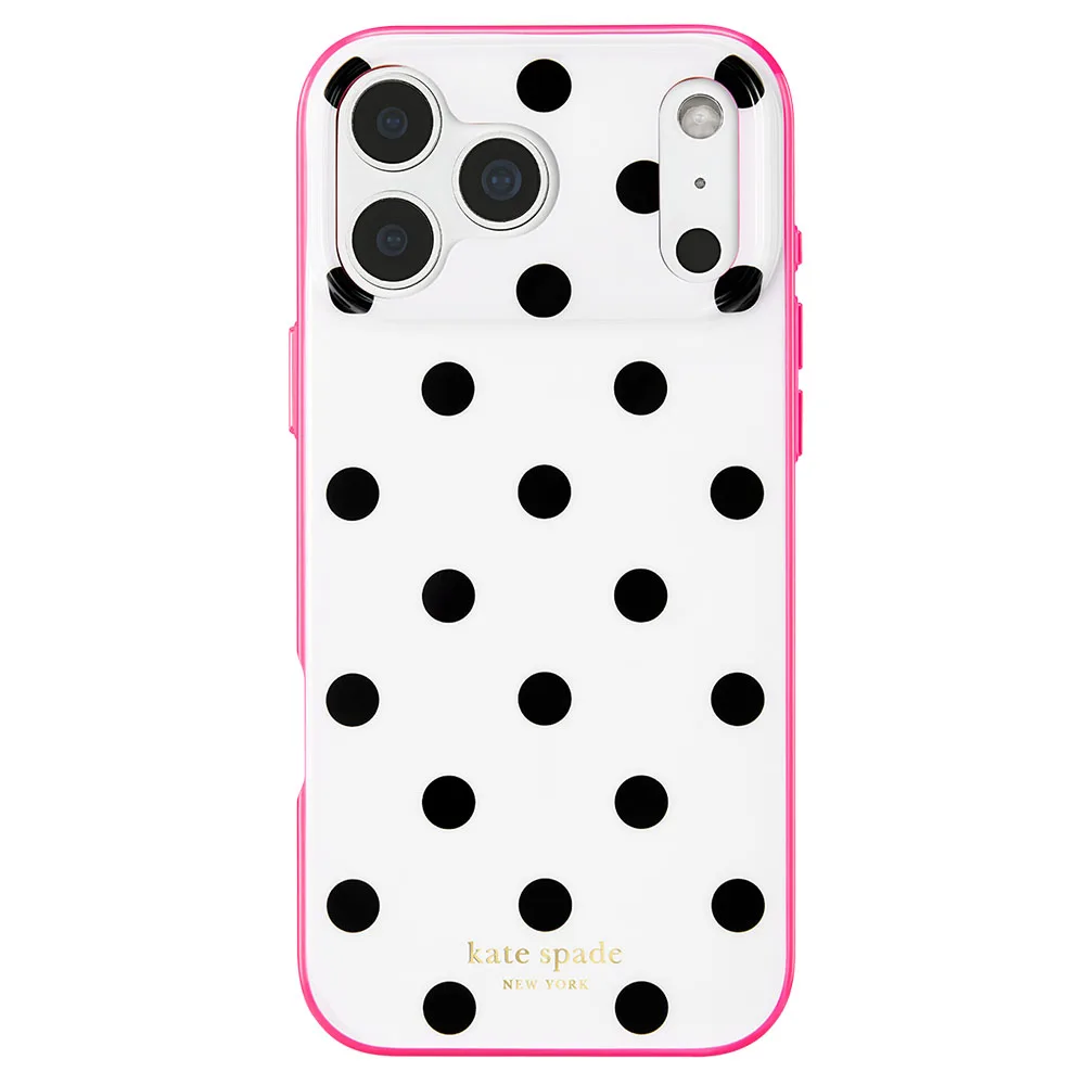 Kate Spade รุ่น Prints (MagSafe) - เคส iPhone 18 Pro - สี Picture Dot Pop Pink 1 Kate Spade รุ่น Prints (MagSafe) - เคส iPhone 18 Pro - สี Picture Dot Pop Pink