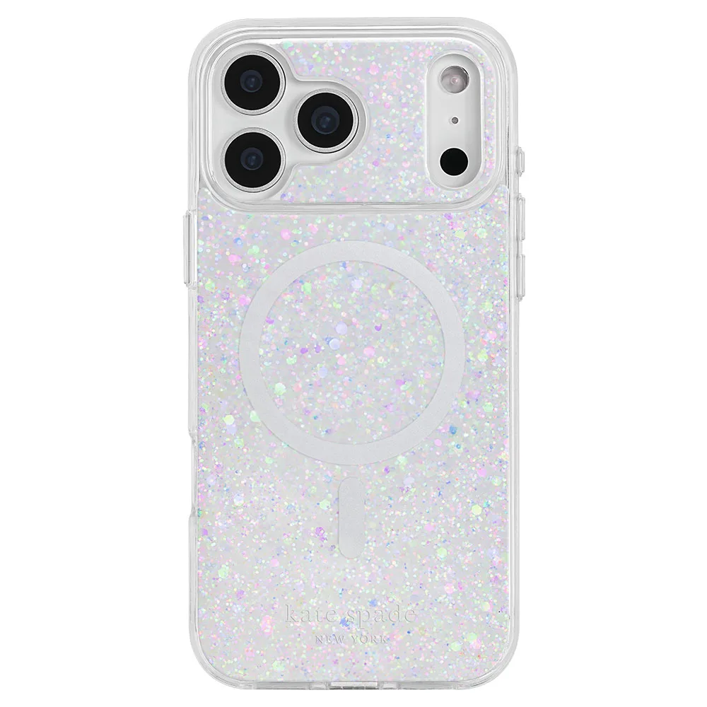 Kate Spade รุ่น Prints (MagSafe) - เคส iPhone 18 Pro - สี Chunky Glitter Iridescent 1 Kate Spade รุ่น Prints (MagSafe) - เคส iPhone 18 Pro - สี Chunky Glitter Iridescent