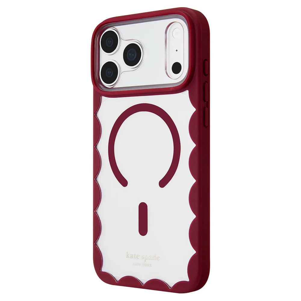 Kate Spade รุ่น Scallop (MagSafe) - เคส iPhone 18 Pro / 17 Pro - สี Rhubarb Jam 3 Kate Spade รุ่น Scallop (MagSafe) - เคส iPhone 18 Pro / 17 Pro - สี Rhubarb Jam - Image 3