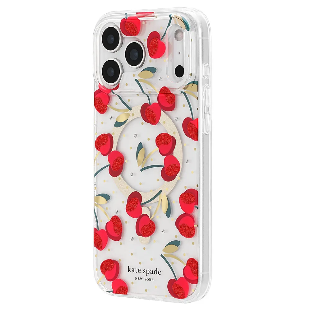 Kate Spade รุ่น Prints (MagSafe) - เคส iPhone 18 Pro Max - สี Cherry Dot - Image 3