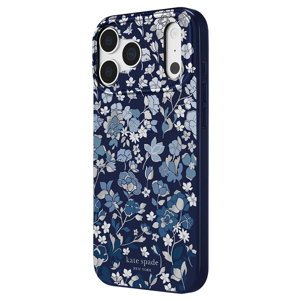 Kate Spade รุ่น Prints (MagSafe) - เคส iPhone 18 Pro / 17 Pro - สี Flowerbed Navy 3 Kate Spade รุ่น Prints (MagSafe) - เคส iPhone 18 Pro / 17 Pro - สี Flowerbed Navy - Image 3