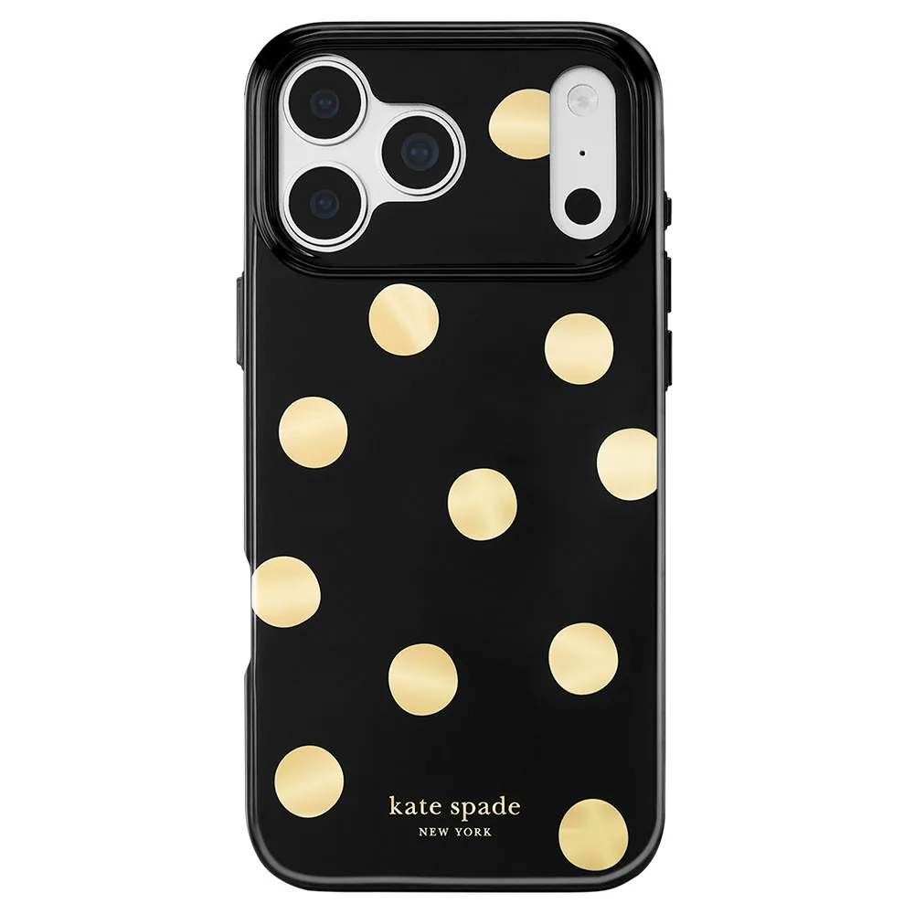 Kate Spade รุ่น Prints (MagSafe) - เคส iPhone 18 Pro / 17 Pro - สี Metallic Classic Dot