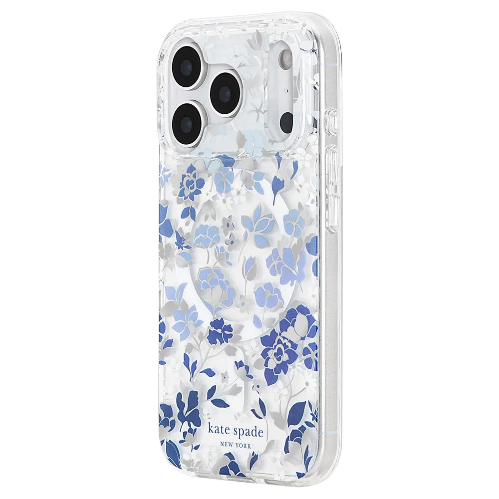 Kate Spade รุ่น Prints (MagSafe) - เคส iPhone 18 Pro / 17 Pro - สี Flowerbed Blue 3 Kate Spade รุ่น Prints (MagSafe) - เคส iPhone 18 Pro / 17 Pro - สี Flowerbed Blue - Image 3