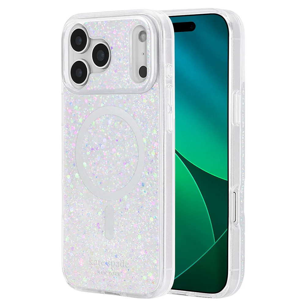 Kate Spade รุ่น Prints (MagSafe) - เคส iPhone 18 Pro - สี Chunky Glitter Iridescent 7 Kate Spade รุ่น Prints (MagSafe) - เคส iPhone 18 Pro - สี Chunky Glitter Iridescent - Image 7
