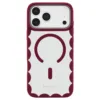 Kate Spade รุ่น Scallop (MagSafe) - เคส iPhone 18 Pro Max / 17 Pro Max - สี Rhubarb Jam