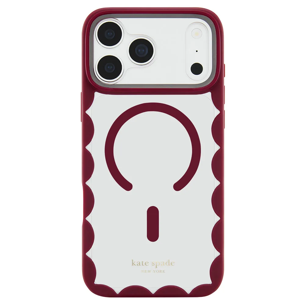 Kate Spade รุ่น Scallop (MagSafe) - เคส iPhone 18 Pro / 17 Pro - สี Rhubarb Jam 1 Kate Spade รุ่น Scallop (MagSafe) - เคส iPhone 18 Pro / 17 Pro - สี Rhubarb Jam