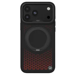 kajsa รุ่น GeoRing Collection (Mosaic) - เคส iPhone 18 Pro / 17 Pro - สี Carbon Black