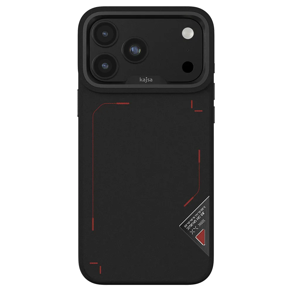 kajsa รุ่น Matrix Collection - เคส iPhone 18 Pro / 17 Pro - สี Carbon Black 1 kajsa รุ่น Matrix Collection - เคส iPhone 18 Pro / 17 Pro - สี Carbon Black