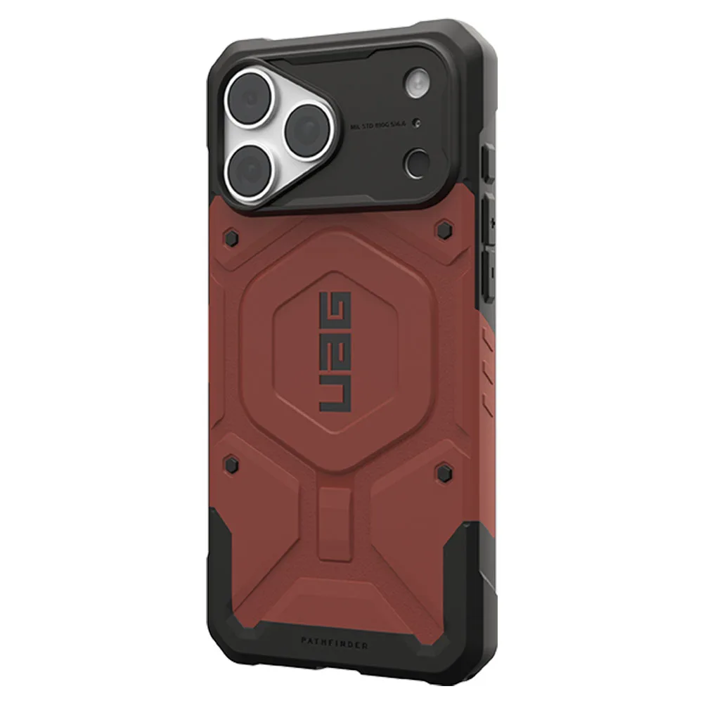 UAG รุ่น Pathfinder (Magsafe) - เคส iPhone 17 Pro Max / 18 Pro Max - สี Burgundy - Image 4