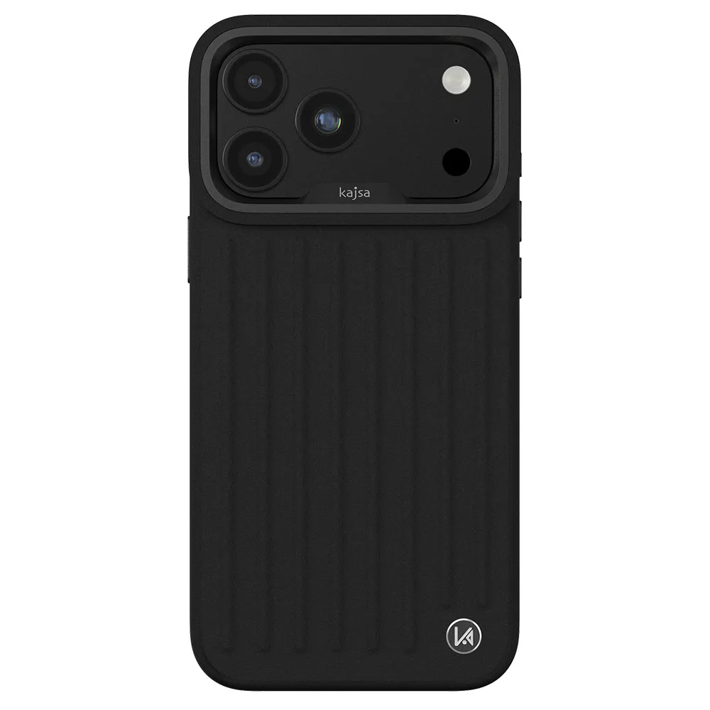 kajsa รุ่น Traveller Collection (Valise) - เคส iPhone 18 Pro / 17 Pro - สี Carbon Black 1 kajsa รุ่น Traveller Collection (Valise) - เคส iPhone 18 Pro / 17 Pro - สี Carbon Black