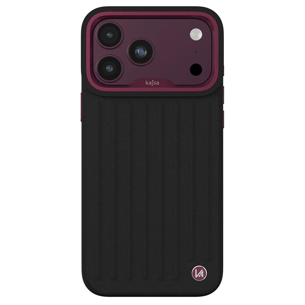 kajsa รุ่น Traveller Collection (Valise) - เคส iPhone 18 Pro / 17 Pro - สี Black Cherry Dual 1 kajsa รุ่น Traveller Collection (Valise) - เคส iPhone 18 Pro / 17 Pro - สี Black Cherry Dual