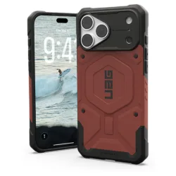 UAG รุ่น Pathfinder (Magsafe) - เคส iPhone 17 Pro Max / 18 Pro Max - สี Burgundy - Image 12