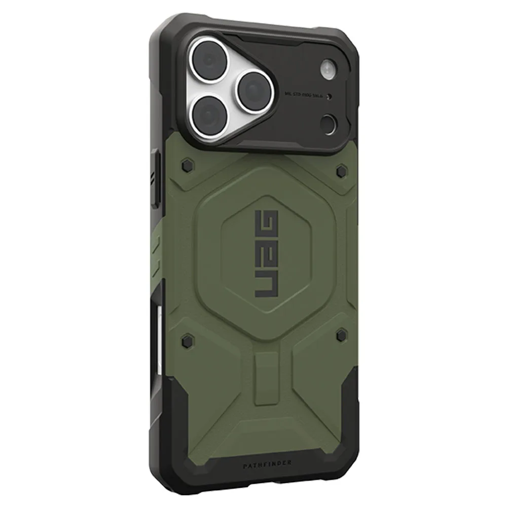 UAG รุ่น Pathfinder (Magsafe) - เคส iPhone 17 Pro / 18 Pro - สี Olive Drab - Image 2